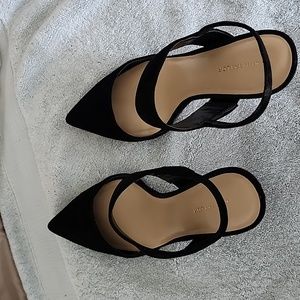 Ann Taylor suede heels.